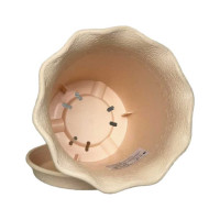 Горшок для цветов с поддоном Тек-А-Тек Le Fleur d=13.5, 1.0 л, бежевый 402-4