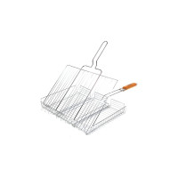 Решетка-гриль POLYAGRO Camp хром, универсальная, объемная, 40x30 см 8102286