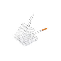 Решетка-гриль POLYAGRO Camp хром, универсальная, объемная, 30x24 см 8102284