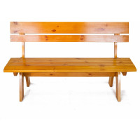 Скамья ООО "Фотон" РУСТИКА окрашенная, цвет тик 4627074042086