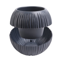 Кашпо bmc КШ-4425 "Сфера Мини" d-12см, h-10см, 0,3 л, Антрацит 069719