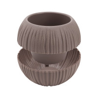 Кашпо bmc КШ-4429 "Сфера Мини" d-12см, h-10см, 0,3 л, Мокачино 069723