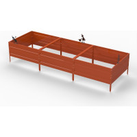 Грядка ООО Металекс KitGarden 3x1 х 0.4 м. Оранжевая / 114003
