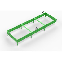 Грядка ООО Металекс KitGarden 3x1 х 0.2 м. Зеленая 114011