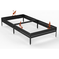 Грядка Металекс Metalex серия KitGarden 2x1 х 0.15 м. Черная / 114040