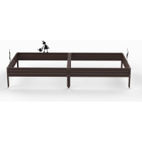 Грядка Металекс Metalex серия KitGarden 2x1 х 0.15 м. Коричневая / 114037
