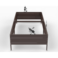 Грядка ООО Металекс KitGarden 2x1 х 0.3 м Коричневая 114027