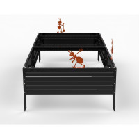 Грядка ООО Металекс KitGarden 2x1 х 0.3 м. Черная 114030