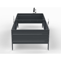 Грядка ООО Металекс KitGarden 2x1 х 0.4 м Серая 114024