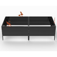 Грядка ООО Металекс KitGarden 2x1 х 0.4 м Черная 114025