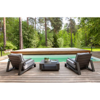 Набор садовой мебели GreenWeen KORFU S2 цвет LAVA, 3 предмета: 2 кресла, столик GW-AL-KORFU-LAVA-S2