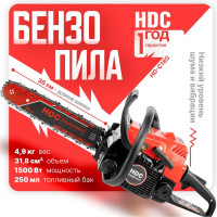 Бензопила HDC HD-C180 шина 35 см (14), 3/8 LP, 1.3 мм, 50 зв.HD6210-2