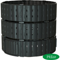 Компостер Piteco 1350л круглый чёрный, K11135