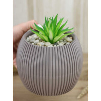 Кашпо IDEA ПИКАНТО D145мм, 0.7л М 3212 французcкий серый