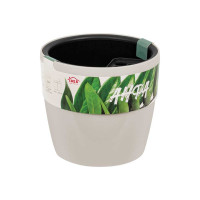 Кашпо IDEA АНФА D220 мм, с вставкой и с автополивом М 3232 Кремовый