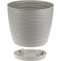 Кашпо IDEA ДЮНА D220 мм, 5.5 л, с поддоном М 3070 Кремовый