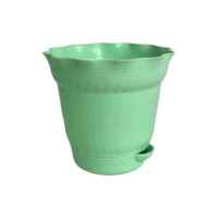 Горшок для цветов с поддоном Тек-А-Тек Aquarelle D=14,0 1,0 л, зеленый 902-1