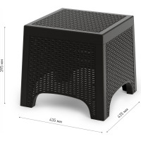 Стол ЗПИ "Альтернатива" "Ротанг Лайт" (мокко) М8911