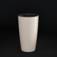 Кашпо ЗПИ "Альтернатива" "Рондо" 35л (со вставкой 15л) (бежевый) М8880