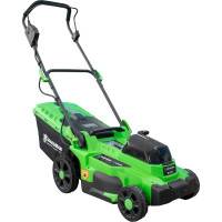 Газонокосилка аккумуляторная Grassman BL-437, 21+21V, ширина 37см, травосбор. 35л (1/9) 020287