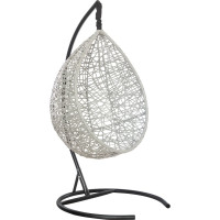 Подвесное кресло Лаура VALENCIA серый +каркас, подушка светло-серая VLC-511