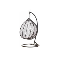 Подвесное кресло-кокон Лаура SEVILLA RELAX коричневый + каркас, подушка темно-серая SEV-5 312