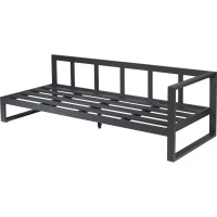 Диван садовый из алюминия Callisto mobili Лагуна трехместный, правый, с левым подлокотником, шоколад/антрацит G401.8Е04