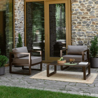 Набор садовой мебели GreenWeen CAPRI коричневый, 3 предмета: 2 кресла, столик GW-AL-CAPRI-BROWN-S2B