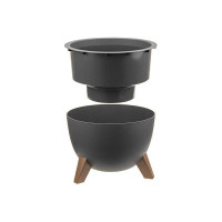 Кашпо IDEA ФЛОРИАН D250 мм 4.2 л М 3186 графитовый