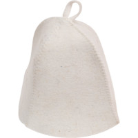 Шапка банная ГлавБаня Сауна, войлок белый Б0403