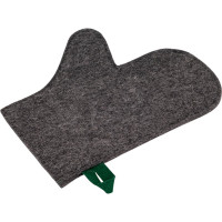 Рукавица банная ГлавБаня войлок серый Б44