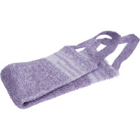 Мочалка Banika "Массажная длинная с ручками", фиолетовая, полиэстер, 46x10см Я28026