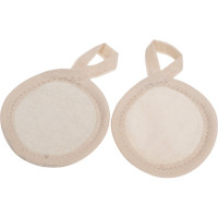 Набор мочалок Banika "Спонж" (лён, крапива) 2 шт. 8x8см М044