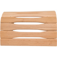 Абажур деревянный для бани и сауны ГлавБаня настенный, 30x26x10.5 см, ольха К1160