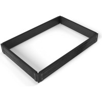 Комплект из 4-х досок Еврогрядка ДПК 750x150x30 для грядок и клумб, цвет Графит EGD075-155-Graphite