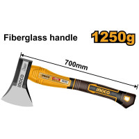 Топор INGCO 1250 г, 700 мм, ручка фибергласс нескользящая HAX0811250
