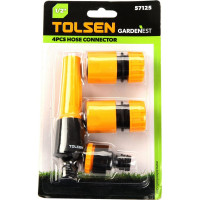 Набор поливочный TOLSEN 1/2", насадка-распылитель, 2 коннектора, адаптер 1/2 57125