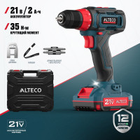Аккумуляторная дрель шуруповерт ALTECO CD 21-35 73508