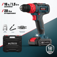 Аккумуляторная ударная дрель шуруповерт ALTECO CID 16-28 71395