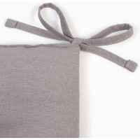 Сидушка Этель "ECO", цвет серый, 42x42 см, 70% хлопок, 30% лён, 190 г/м2 9631130