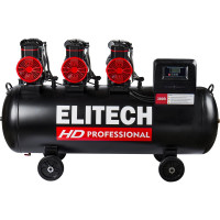 Безмасляный малошумный компрессор Elitech ACF 900-200S HD 206466