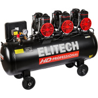Безмасляный малошумный компрессор Elitech ACF 750-160S HD 206464