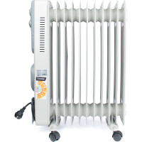 Масляный радиатор Damento с тепловентилятором REA-11, 2500 Вт, регулируемый термостат, 3 реж.мощности (1/22) 016920