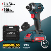 Бесщеточный аккумуляторный винтоверт ALTECO CISD 21-200 BL 71514