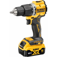 Аккумуляторная ударная дрель-шуруповерт DEWALT 18 В, 1650 об/мин, 28050 уд/мин, с 2 АКБ 5 Ач и ЗУ, в кейсе TSTAK DCD100YP2T DCD100YP2T-QW