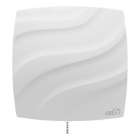 Вентилятор накладной ERA WAVE D120 обратный клапан тяговый выключатель WAVE 120C-02