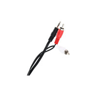 Соединительный кабель Telecom 3.5 Jack M-2xRCA M, стерео, аудио, 2м TAV7183-2M