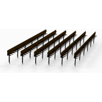 Бордюр ООО Металекс Metalex 120х80x2500 мм, коричневый, 6 шт. BRK128025