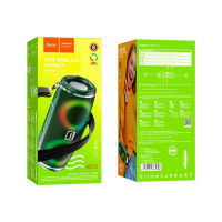 Колонка Hoco Bluetooth hc12 sports bt5.0, 2x5w, aux/fm/microsd/microusb/usb, rgb, громкость +/- зел 0L-00057098