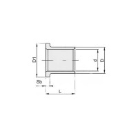Втулка скольжения с фланцем ISKRA KF45300SF1SN (PCMF455030E)